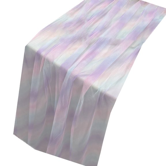 NEXAVKPR Rainbow Pattern Runner Water Resistant Polyester for Small Space