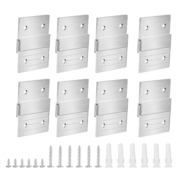 NEXAVKPR Reliable French Cleat Hangers Interconnected Z Hangers for Headboards & Cabinets