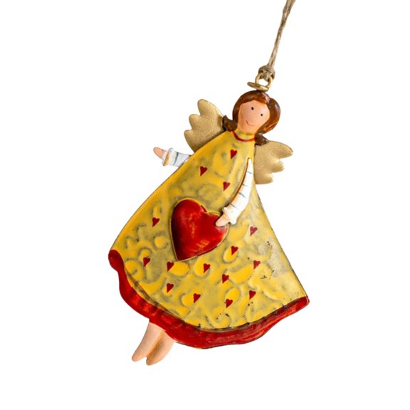 NEXAVKPR Retro Iron Angel Christmas Hanging Decoration Bucolic Holiday Homes Decors