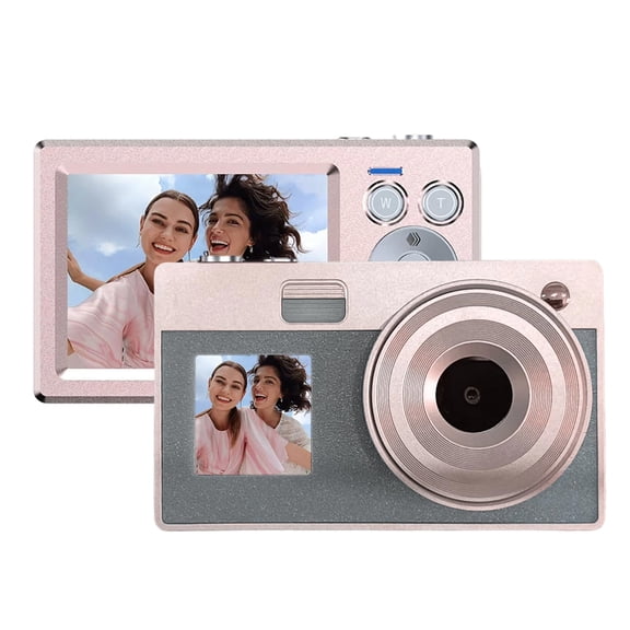 NEXAVKPR Retro Pink Digital Camera 16x Opticaled Zooming Double Screens High Resolution Imaging For Youth Photography