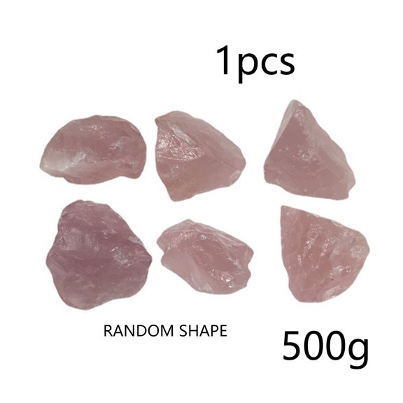 NEXAVKPR Rose Quartz for Raw Crystal Stones Healing Gemstone Fluorite Pink Rock for Reiki Meditation Healing Stones 0.2lbs/1lbs/2