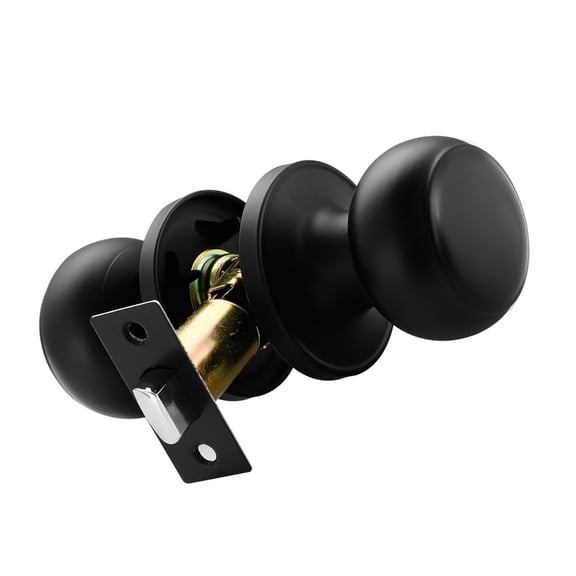 NEXAVKPR Rustproof Round Knob Door Lock Quick Installation Bathroom Metal Hardware
