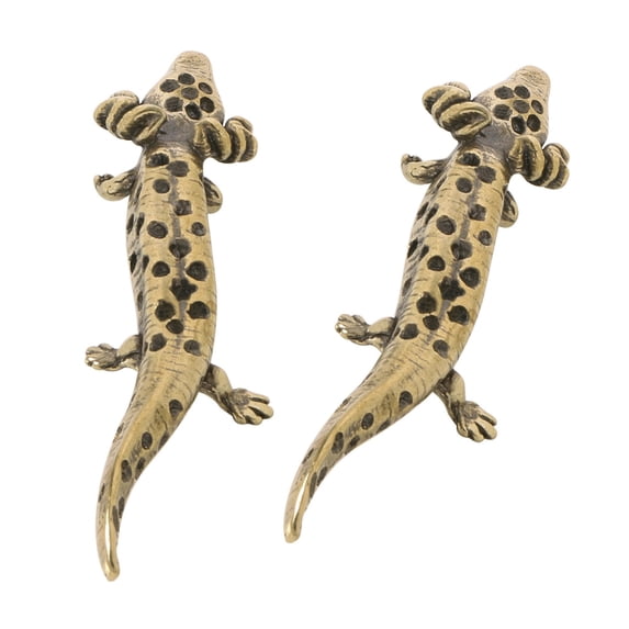 NEXAVKPR Salamander Figurines Metal Statue Salamander Decorative Objects Ornament