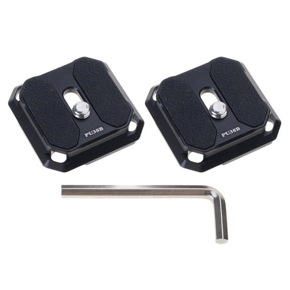 NEXAVKPR Set of 2pcs Professional 38mm Square Quick Release Plate Arca Compatible