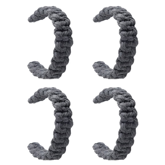NEXAVKPR Set of 4 Natural Fiber Curtain Holdbacks for Modern Home Designs Simple &Stylish