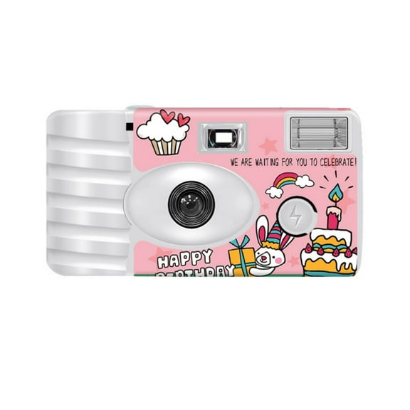 NEXAVKPR Single Use Camera Indoor And Outdoor Birthday Fun 18 Exposure Color Film Camera