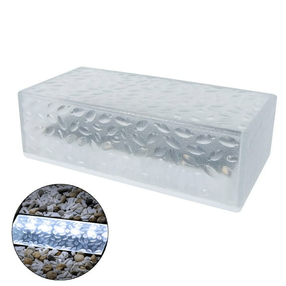 NEXAVKPR Solar Brick Ice Cube Lights Rectangle Waterproof Landscape Garden Lamp Decor