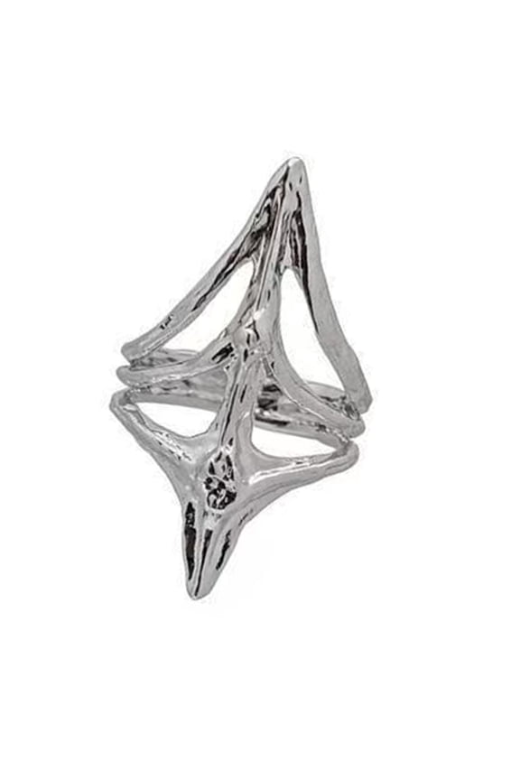 Sparking Nail Tip Claw Rings Exaggerated Fashion Rings Suitable for Trendy Women