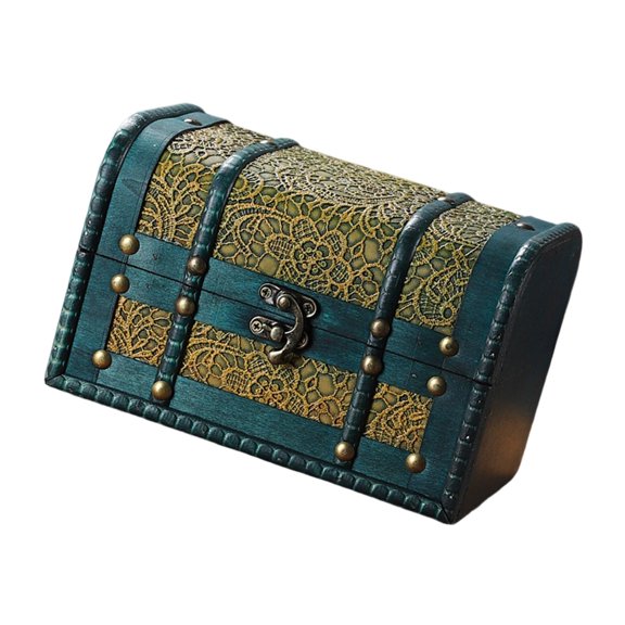 NEXAVKPR Stylish Wooden Keepsakes Storage Chests Case for Jewelry and Sentimental Items