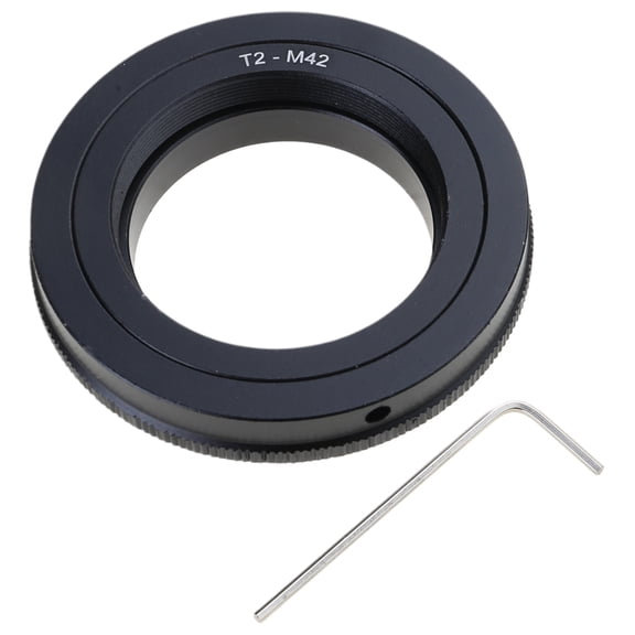 NEXAVKPR T2 to M42 Adapter Ring Replacement Metal Construction Adapter Ring Easy Installation 42mm Screw Mount for Telephoto Lens