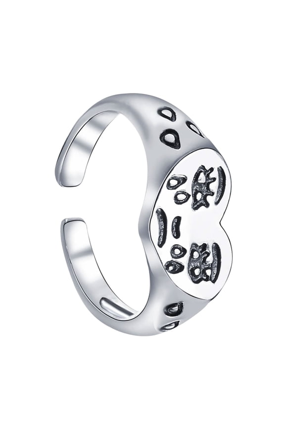 Trendy Sad Expression Emoticon Rings Alloy Materials for Fashion Lovers