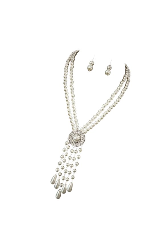 Typical Sphere Inspired Jewelry Set Necklace With Matching Earrings Permanent Design Professional Meetings Intimate Dates