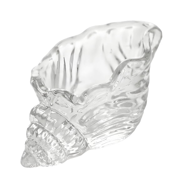 NEXAVKPR Unique Sea Conch Shape Glass Tealight Candle Stand For Modern Interior Decors
