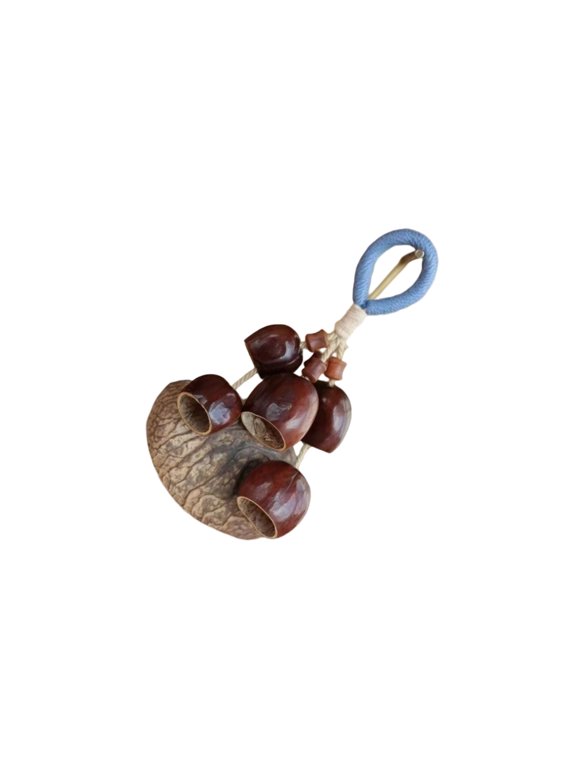 Unique Shell Wind Chime Keyring Handmade Sustainable Decoration For Purses Keys Musical Sounding Artistic Craft Gift