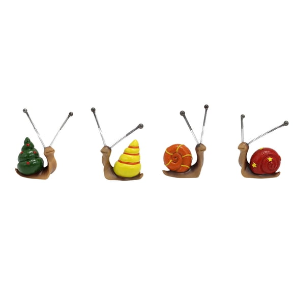 NEXAVKPR Unique Snails Decoration Snails Figures Funny Miniatures Snails Mini Model Decor