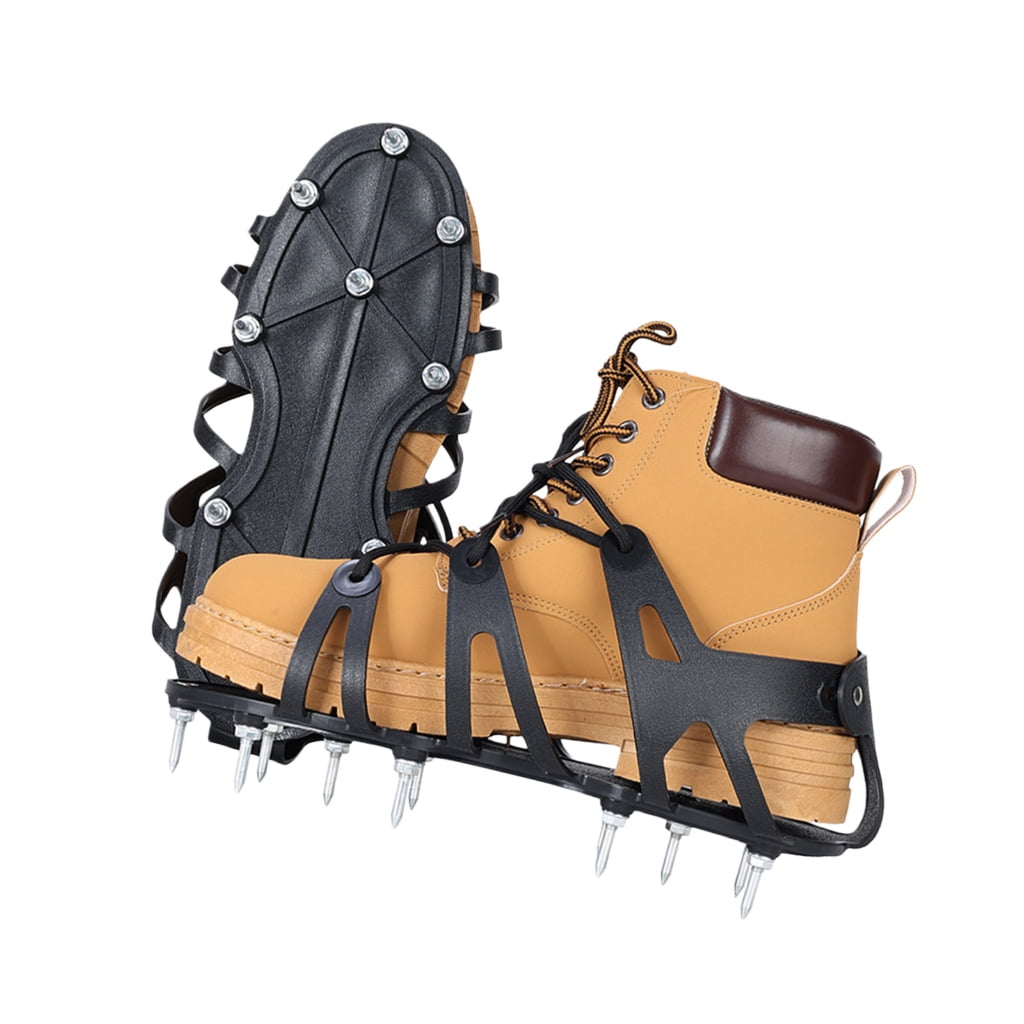 NEXAVKPR Universal Fit Soil Penetration Shoes 11 Steel Spikes Yard Maintenance