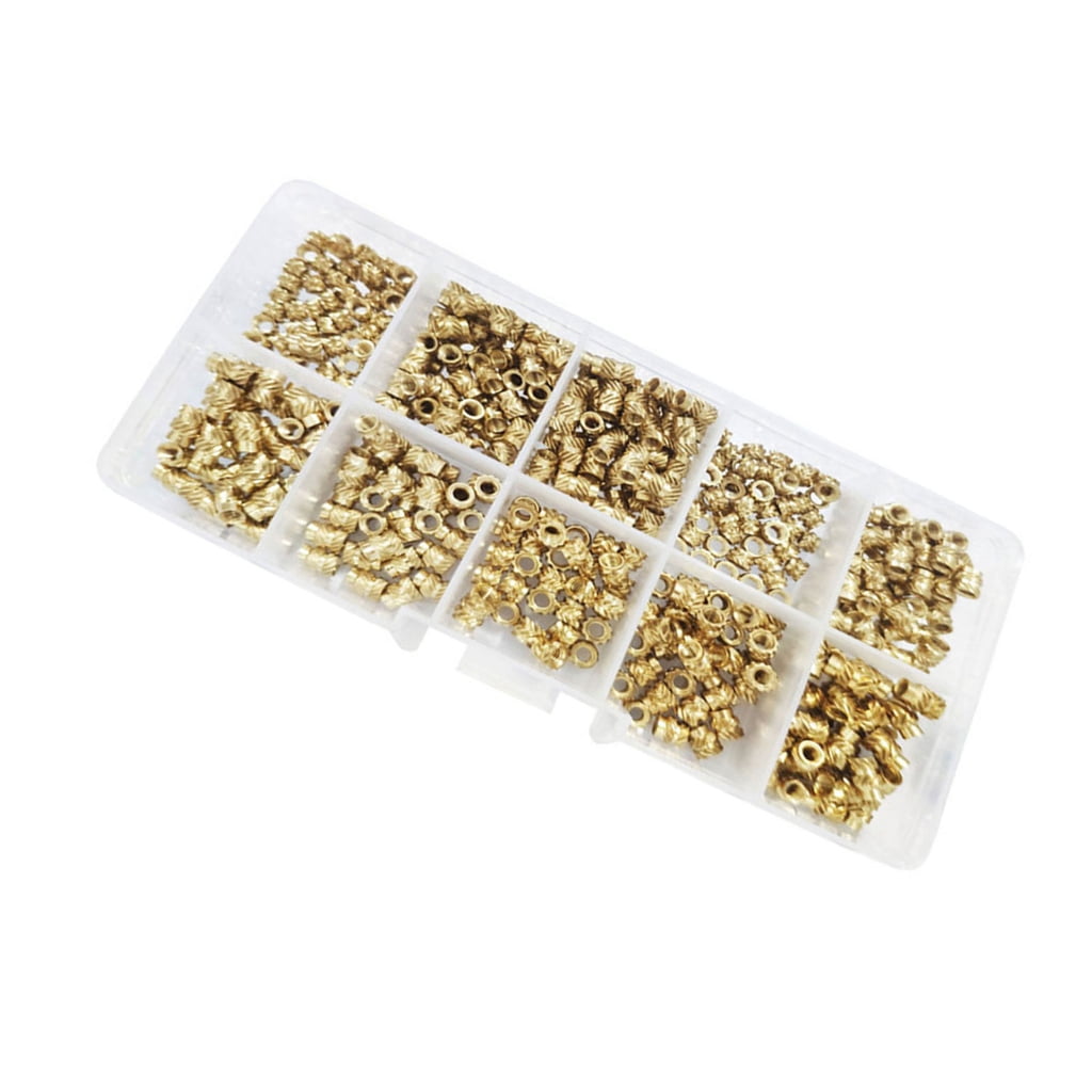 NEXAVKPR Upgraded Brass Threaded Insert Nut set Reliable Nut Resistant Insert Nut set for DIY & Industrial Projects