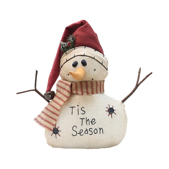 NEXAVKPR User Friendly Snowman Plush Toy Holiday Decoration For Bedroom Desk Or Shelf