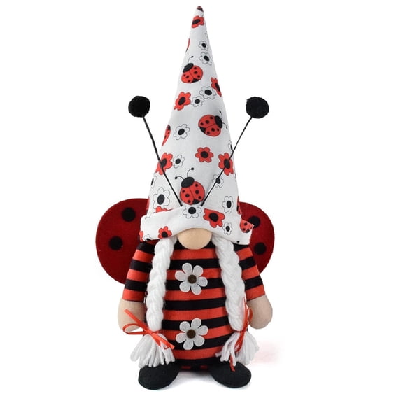 NEXAVKPR Valentine's Day Gnomes Decor Handmade Valentine's Day Gift Ladybug themed Dolls
