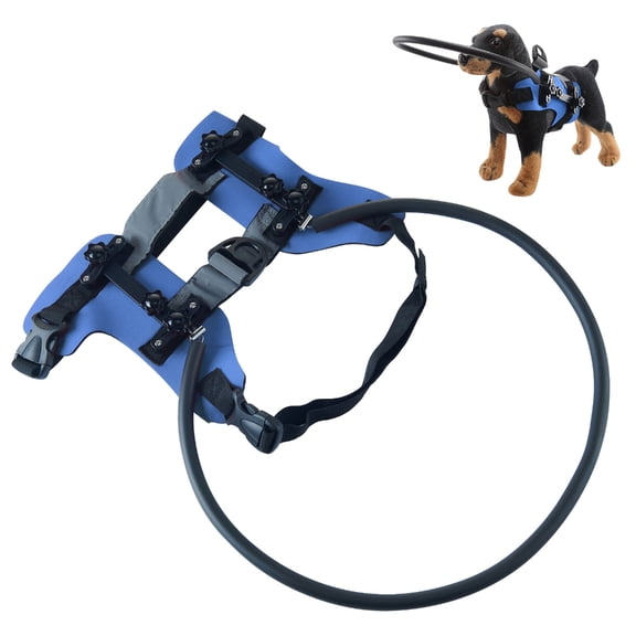 NEXAVKPR Visually Impaired Dog Protective Gear Reinforced Barrier Adjustable Safety Collar for Outdoor Obstacle Avoidance