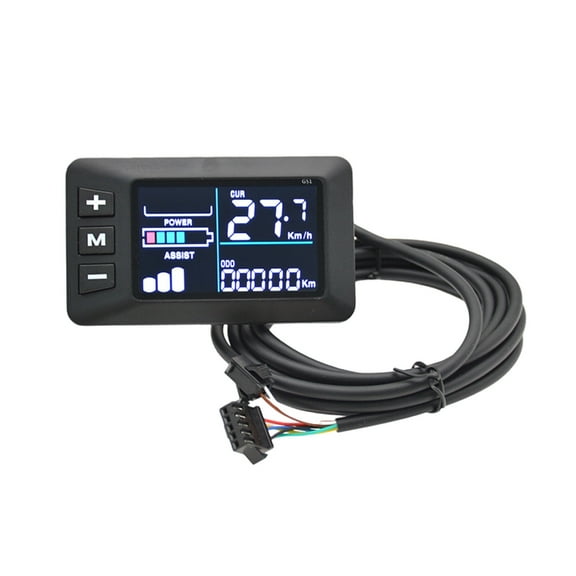 NEXAVKPR Waterproof 6Pin Plug Electric Scooter Speedometer Odometers for 22.2mm Handlebar Color Display 24V 36V 48V LCD Display