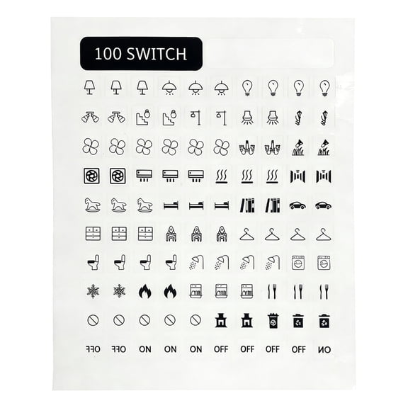 NEXAVKPR Waterproof Switchs Panel Labels for Kitchen Home Light Switchs Label Sticker