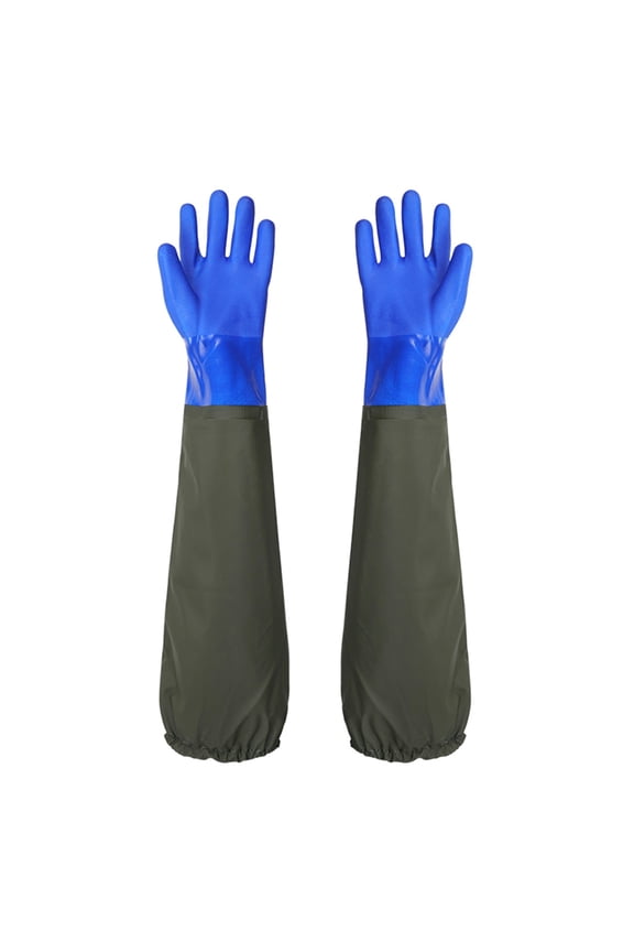 Waterproof and Wear resistant Long Waterproof Rubber Gloves Keep Your Arms Dry and Safe Fishery,Aquarium Gloves