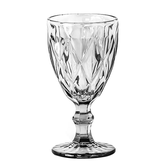 NEXAVKPR Wine Glass Colored Goblet Vintage Pattern Embossed Goblets for Party Wedding