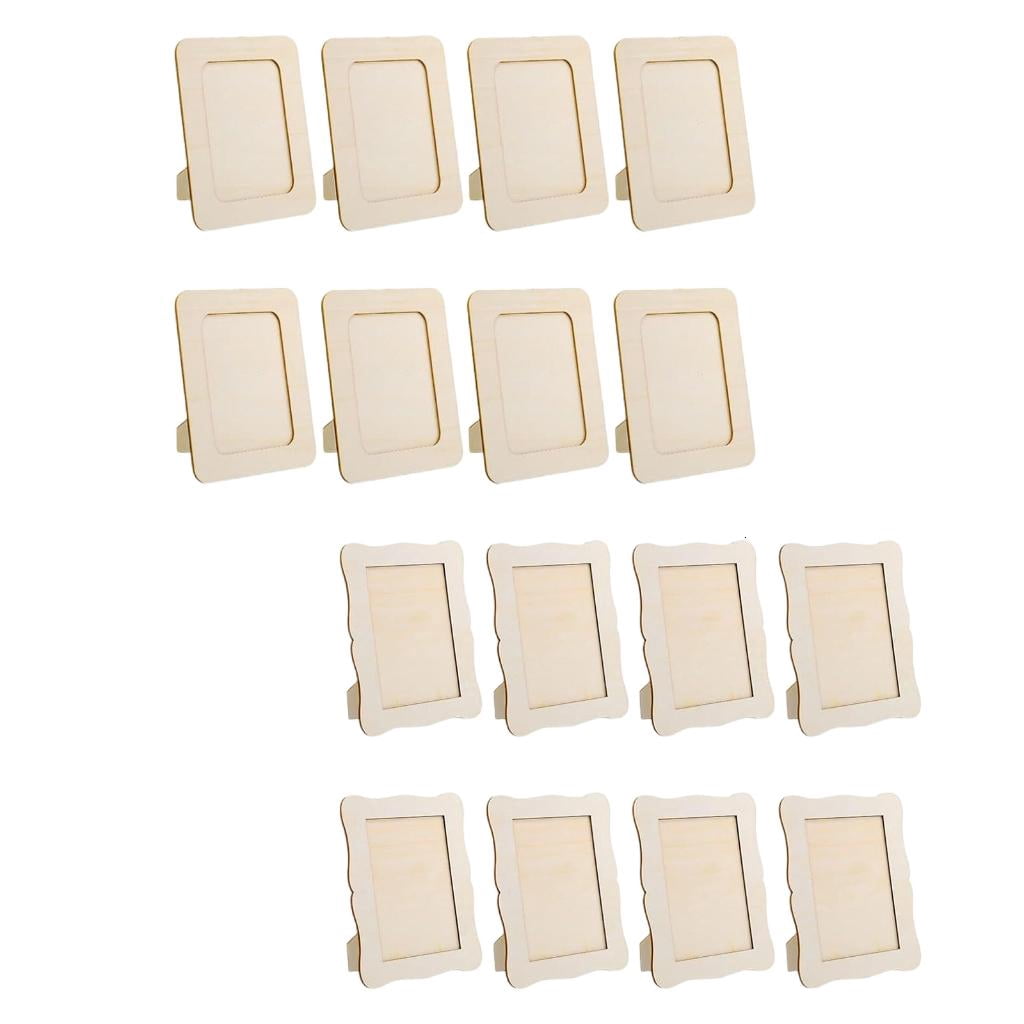 Wood Pitcher Frame NEXAVKPR Wood Picture Frames Unfinished Wood Photo Frame Wooden Picture ...