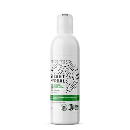 NEXDERMA Antibacterial Antifungal Pet Herbal Shampoo for Dogs, Cats and Horses - 4 Ounce