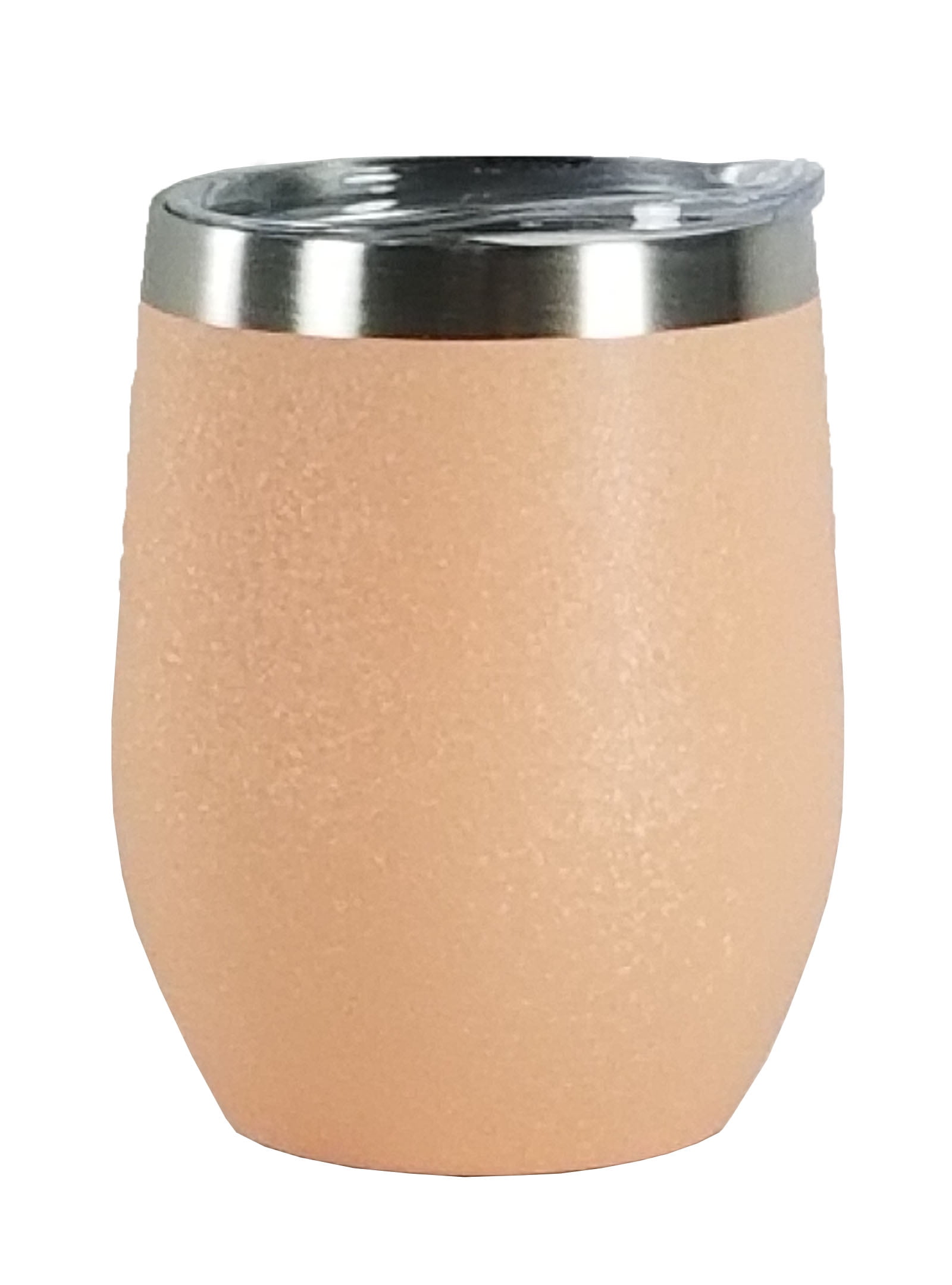 NEXGEN 12 oz Stainless Steel Double Wall Vacuum Wine Cup with Lid, Rose Gold