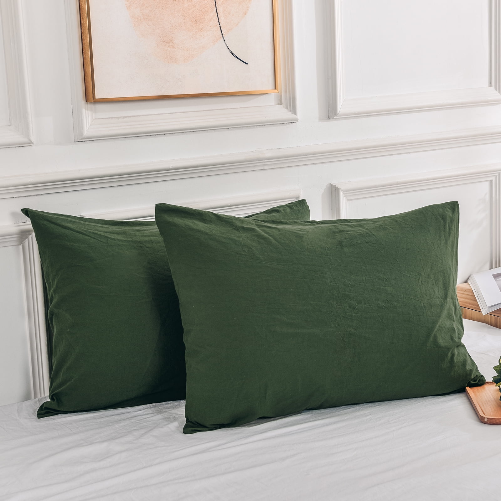 NEXHOME PRO 100% Organic Cotton King Pillowcases Set Of 2 - 20x36 Inch, Envelope Closure, Cooling - View #3