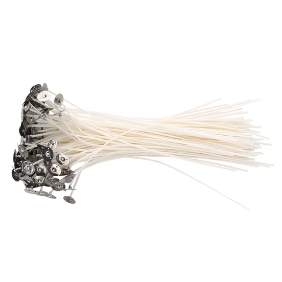 NEXIMO 100 Pcs Candle Wicks for Candle Making, 8 Inch Low Smoke Eco-Friendly Lampwick for Aromatherapy & DIY Craft