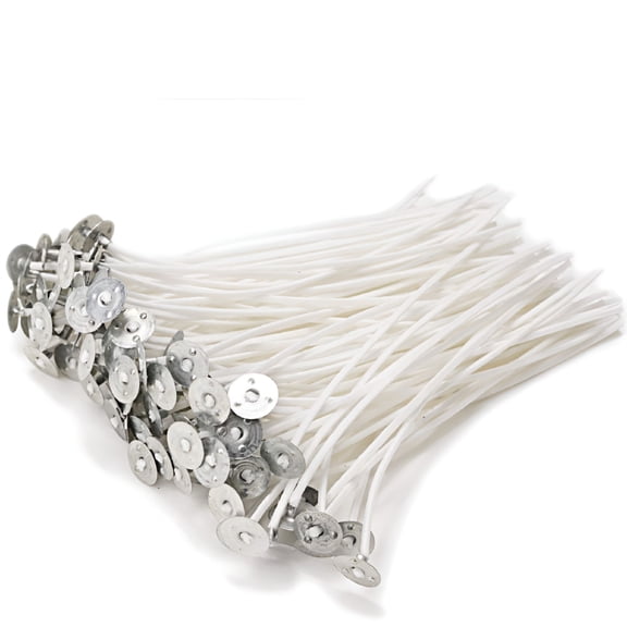NEXIMO 2026 New 100 Pcs Eco Candle Wick,Low Smoke 3.1/3.9/ 4.7/5.5/5.9/7.9In Pre-Waxed Natural Cotton Core,For Candle Making,Versatile Diy Candles Wicks