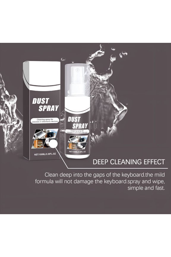 2026 New Keyboard Cleaning Spray,Computer Air Cleaner,Multi-Purpose Dust Remover,Ideal for Home Office Use,Effective for Laptops and Desktops,Easy to Use for Electronics Maintenance