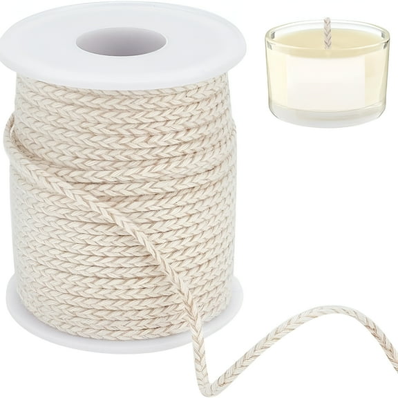 NEXIMO 54.68 Yards Round Oil Lamp Wicks 2.5Mm Cotton Replacement Wick Candle Making Wicks for Kerosene Alcohol Lamp Lantern Candle Burner