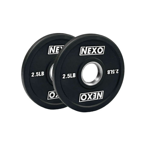 NEXO 2.5LB Matte Black Olympic Bumper Plate Pair