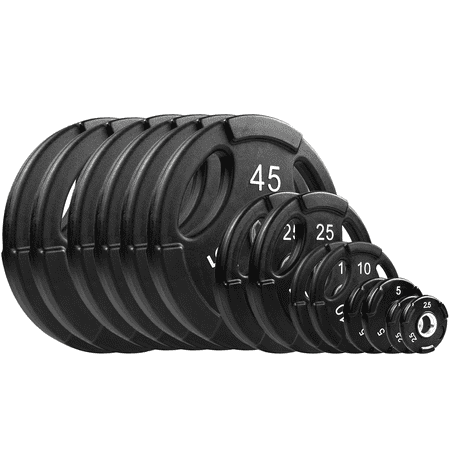 NEXO 355LB Interlocking Urethane Plate Set - Commercial-Grade 355 Pound Set Olympic 2 Inch Center