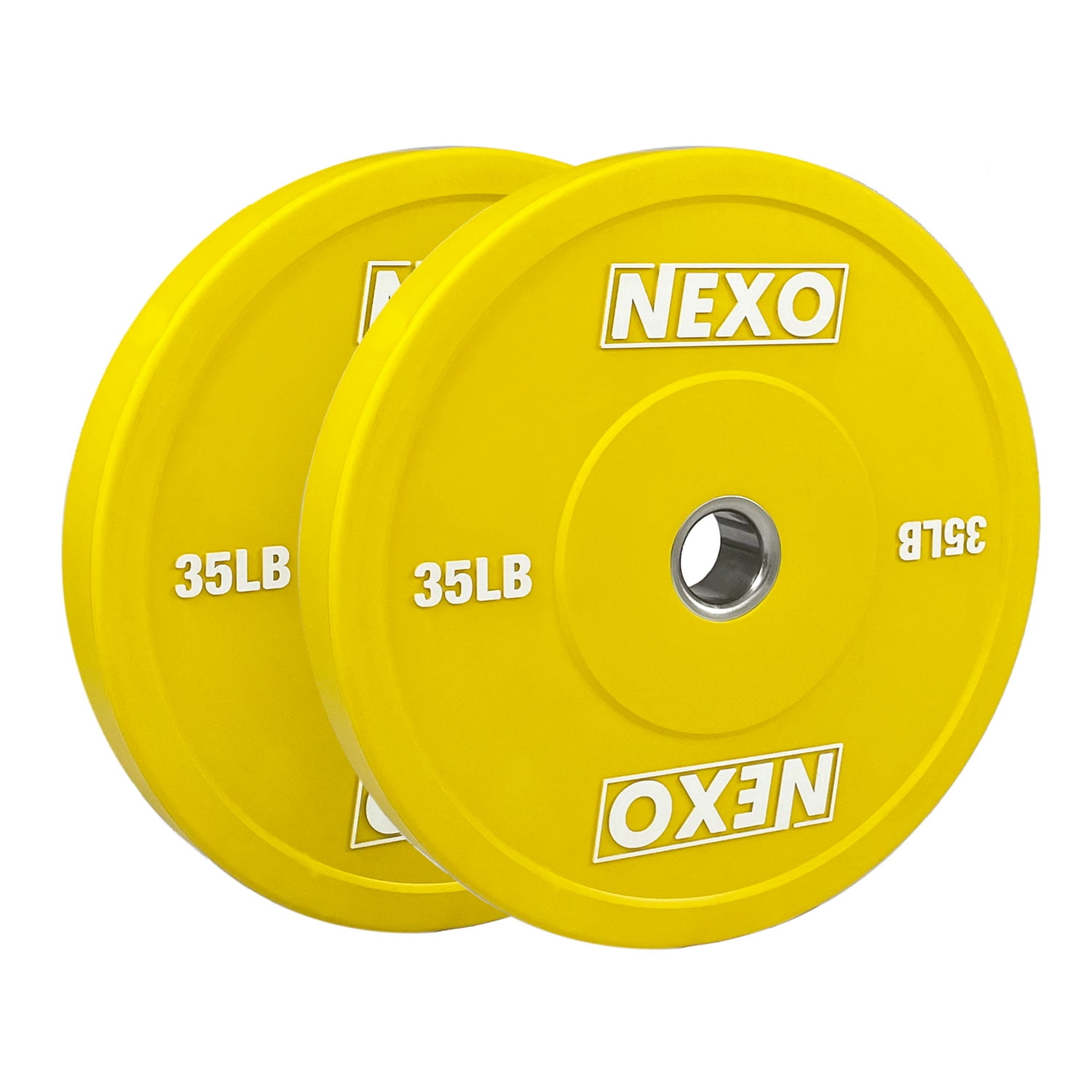 Pound Weights NEXO 5LB Rubber Bumper Plates (Pair) Olympic