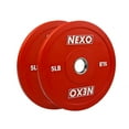 thumbnail image 1 of NEXO 5LB Red Rubber Bumper Plate Pair - Premium Matte Finish 2x 5LB Weight Plates, 1 of 3