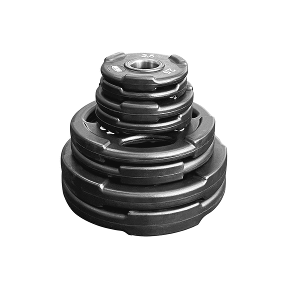 NEXO 85LB Interlocking Urethane Plate Set - Commercial-Grade 85 Pound Set with Olympic 2 Inch Center