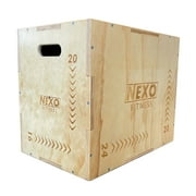 NEXO Fitness Medium Wooden Plyo - Very Easy Assembly - Perfect for Crosstraining & Home Workouts Medium 24x20x16