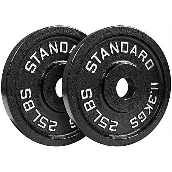 NEXO Steel Olympic 25LB Plate Pair - Olympic 2 inch Premium Hammertone 2x 25 Pound Barbell Weights$$Sport & Recreation Other