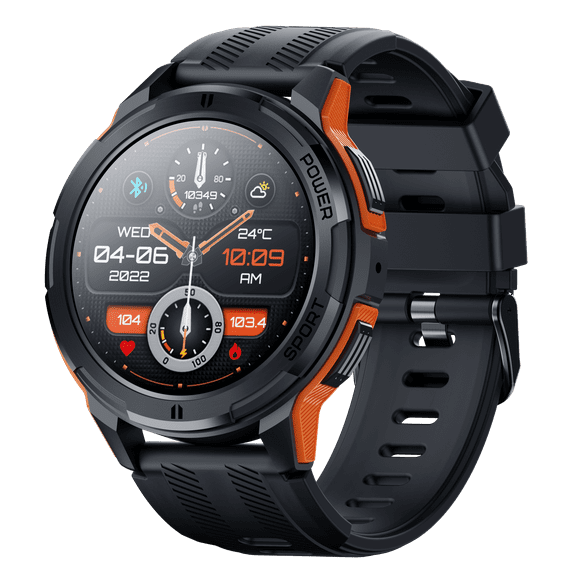 NEXOVA Smart Watch Fitness Tracker 1.43-inch AMOLED Screen Multiple Sports Modes 1ATM Waterproof Pedometer Make/Answer Calls