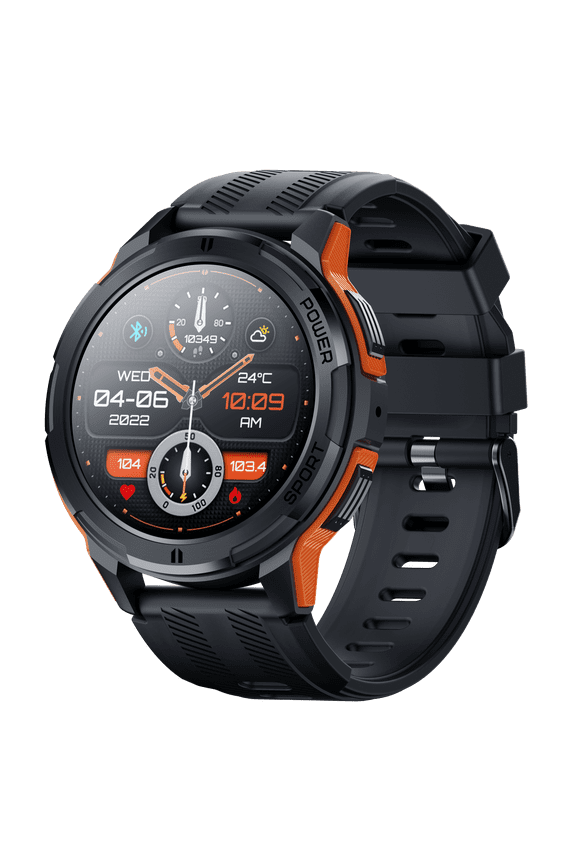 Smart Watch Fitness Tracker 1.43-inch AMOLED Screen Multiple Sports Modes 1ATM Waterproof Pedometer Make/Answer Calls