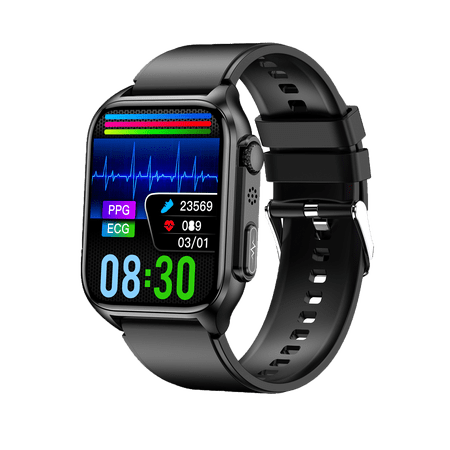 NEXOVA Smartwatch Fitness Tracker 1.96-inch Multiple Sports Modes Pedometer Message Notification IP67 Waterproof