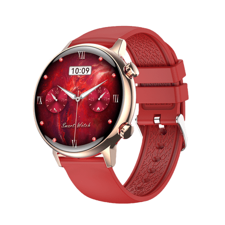 NEXOVA Smart Watch for Women Fitness Tracker AMOLED Screen Multiple Sports Modes Make/Answer Calls Message Notifications Pedometer IP68 Waterproof