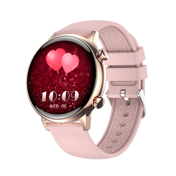 NEXOVA Smart Watch for Women Fitness Tracker AMOLED Screen Multiple Sports Modes Make/Answer Calls Message Notifications Pedometer IP68 Waterproof