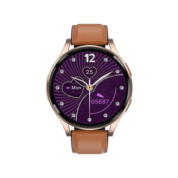 NEXOVA Smartwatch Fitness Tracker 1.43-inch AMOLED Screen Multiple Sports Modes Pedometer Make/Answer Calls Message Notifications IP67 Waterproof