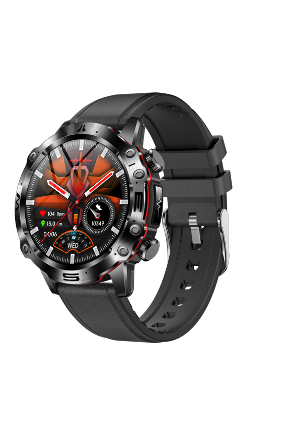 Smartwatch Fitness Tracker 1.43-inch AMOLED Screen Multiple Sports Modes Pedometer Make/Answer Calls Message Notifications IP68 Waterproof